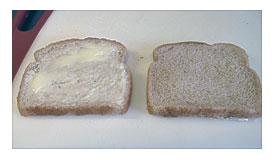 Butter Both Slices Of Bread And Lay One Of Them, Butter side Down