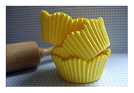 Bulk Spring Yellow Scallop Cupcake Liners By LemonZestCo