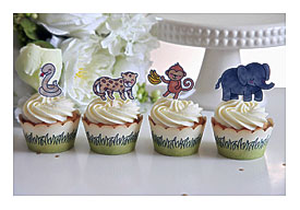 Scalloped Cupcake Wrapper Die, Grassy Cupcake Wrapper Die, And Scripty