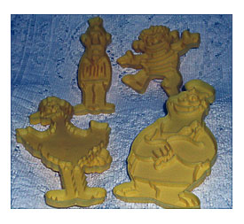 Set Of 4 Sesame Street Cookie Cutters Muppets Big Bird Cookie Monster