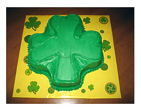 Happy St. Patrick's Day Used Witon's Shamrock Cake Pan. Flickr