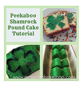 Peekaboo Shamrock Pound Cake Tutorial 