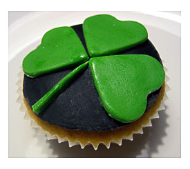 St Patrick's Day Shamrock Cup Cake St. Patrick Is The Patr