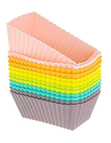 Cupcake And Muffin Baking Cup, Silicone Cupcake Molds Six Vibrant