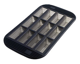 12 Mini Cake Brownie Silicone Baking Pan Brownie & Cake Pans