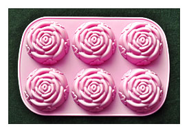 Silicon Soap Molds Candle Making Molds Chocolate Jelly 6 Rose Cavity