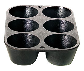 Lodge Muffin Pan. Lodge L7B3 Cast Iron Drop Biscuit Pan, Pre Seasoned