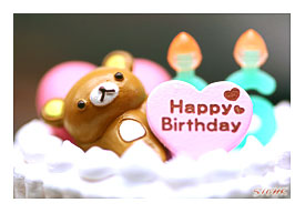 Re ment San X Rilakkuma 10th Anniversary Happy Birthday Cake