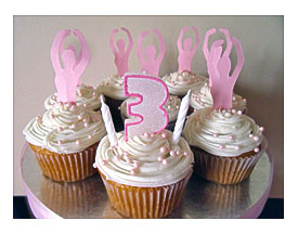 Themed 3rd Birthday Part Four Cake Stand And Ballerina Cupcakes