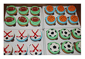 Sports Lots Of Sports So We Did A Selection Of Fun Cupcakes