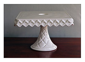 Square Milk Glass Cake Stand By AtkinsonRow On Etsy