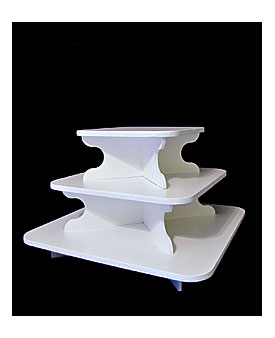 Small Square Cupcake Stand Square 3 Tier Cupcake Stand