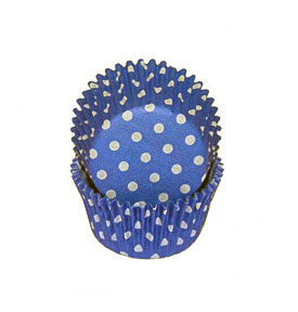 Cupcake Liners Polka Dot Blue