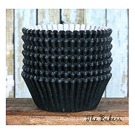 Black Cupcake Liners Black Paper Cupcake By Thebakersconfections