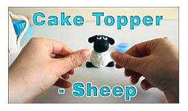 How To Make A Sugar Paste Icing Fondant Sheep Cake Topper HappyFoods