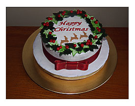 Christmas Wreath Cake