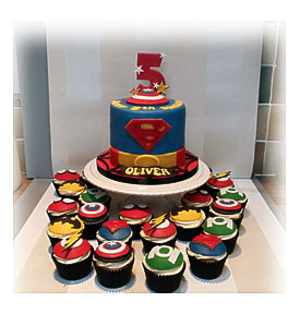 Superheroes Cupcakes Picture