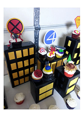 Superhero Cupcake Fondant Toppers