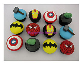 Cupcakes, Superhero Cake And Cupcakes And Superhero Cake And Cupcakes