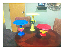 Cupcake Cake Stands Superhero Party Pinterest