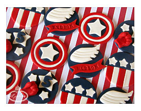 Captain America Cupcakes To Serve And Protect Lynlees
