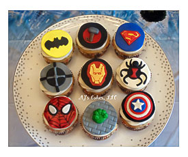 Superhero Cupcakes Peanut Butter Cupcakes With Whipped Buttercream