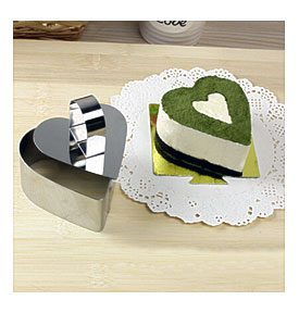  Heart Flower Mousse Cake Pastry Mold Ring Mould Layer Slicer Cutter