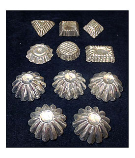 Vintage Set Of 11 Tart Molds 1 1 4" TO 1 3 4" From Suttonhouse On