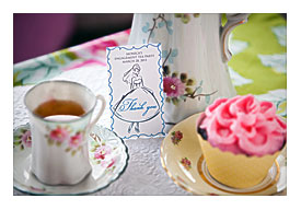Cupcake Wrappers bridal shower tea party » Bella Cupcake Couture