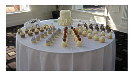 Ivory Wedding Cake And Cupcakes Lexington KY Carrick House August 16