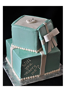 Shower Three Tier Tiffany Engagment Cake Tiffany Cake Shower Cake Idea