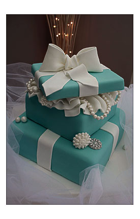 Katies Cupcakes 2 Tiered Tiffany Cake