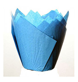 Home NEW STUFF Cupcake Liners Tulip Sky Blue