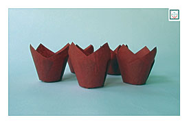 Tulip Cupcake Liners 25 Red Cupcake Liners By YourPartyandGiftShop