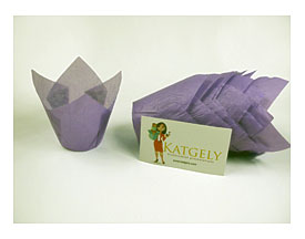 Images & Pictures Of Katgely Purple Tulip Cupcake Liners Medium Height