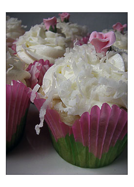 Heidi Bakes Coconut Cupcakes In Tulip Papers