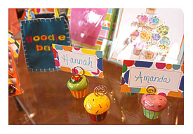 Birthday Cupcake Placecard Holder With Candle Surprise Set Of 4
