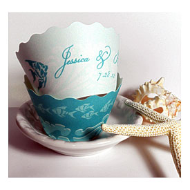 Items Similar To DIY Personalized Printable Wedding Cupcake Wrappers