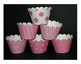 Custom Order For Ngrimes Pink Cupcake Wrappers By CupcakeExpress