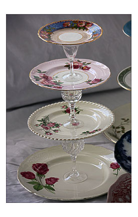 Crafty Friday Project 6 Vintage Tiered Cake Stands