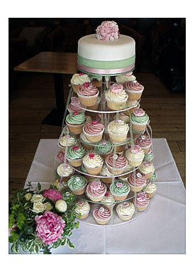 The Cupcake Tower Was For A Spring Themed Wedding Reception At The