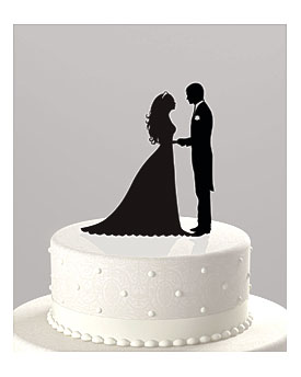 Download Image Wedding Cake Topper Bride And Groom Silhouette PC