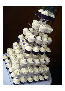 Cupcake Wedding Cake Photos Purple And Silver Wedding Cup
