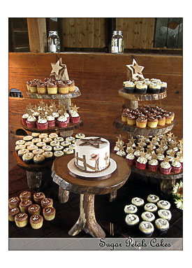 Sugar Petals Cakes Country Theme Wedding Cupcakes