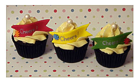 Bright Cheerful Cupcakes For A Farewell Party Dark Chocolate Cupcakes