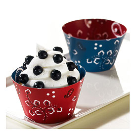 Bandana Reversible Cupcake Wrappers 