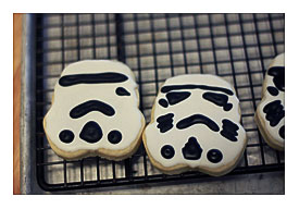 Shooting star Wars Cookies for Moose's 5th Birthday