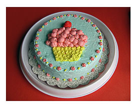 Wilton Cake Decorating Basics Class Cake