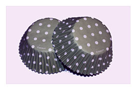 24 Wilton Sage Green Polka Dot Cupcake Liners By LuxePartySupply