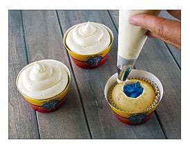 To Frost The Cupcakes, Scoop The Canned Frosting Into A Disposal